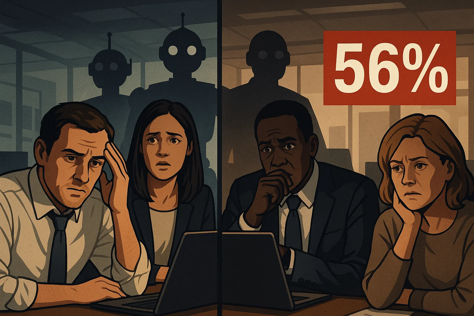 56% de americanos cree que la IA les hará daño: La paradoja del uso vs. la confianza