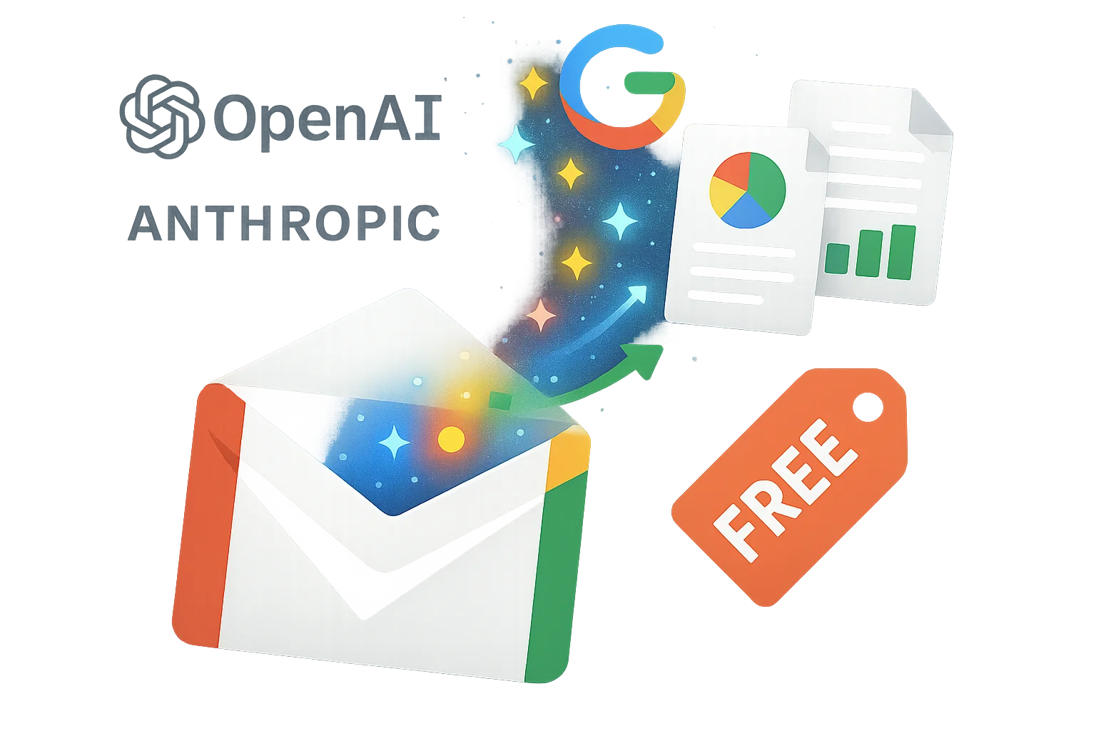 Google hizo gratuita su IA que lee tu Gmail en 7 semanas — Y OpenAI y Anthropic no pueden competir